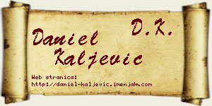 Daniel Kaljević vizit kartica
